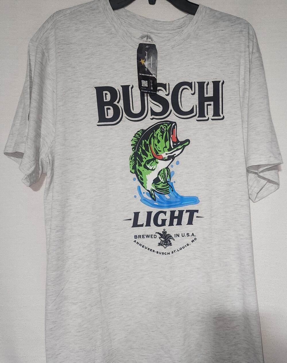 Busch light-fish shirt XXL